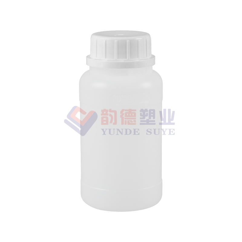 Anti-lekkasje fortykket Hdpe fluorert rund flaske 250ml-01