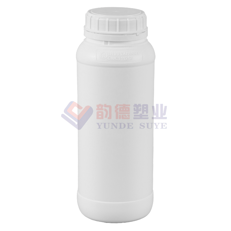 Fortykkede Pure White Chemical Fluorid runde flasker 1L-07